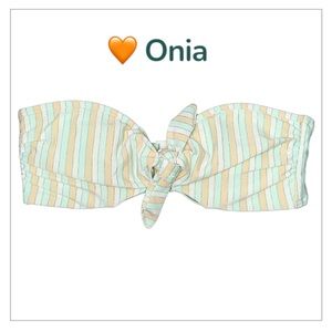 Onia 🤍 Lily Top with Lurex Stripes